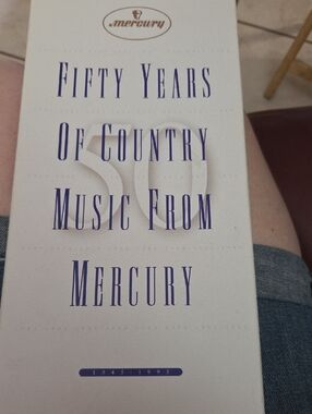 Mercury  White and Navy "Fifty Years of Country Music From Mercury" DVD Set